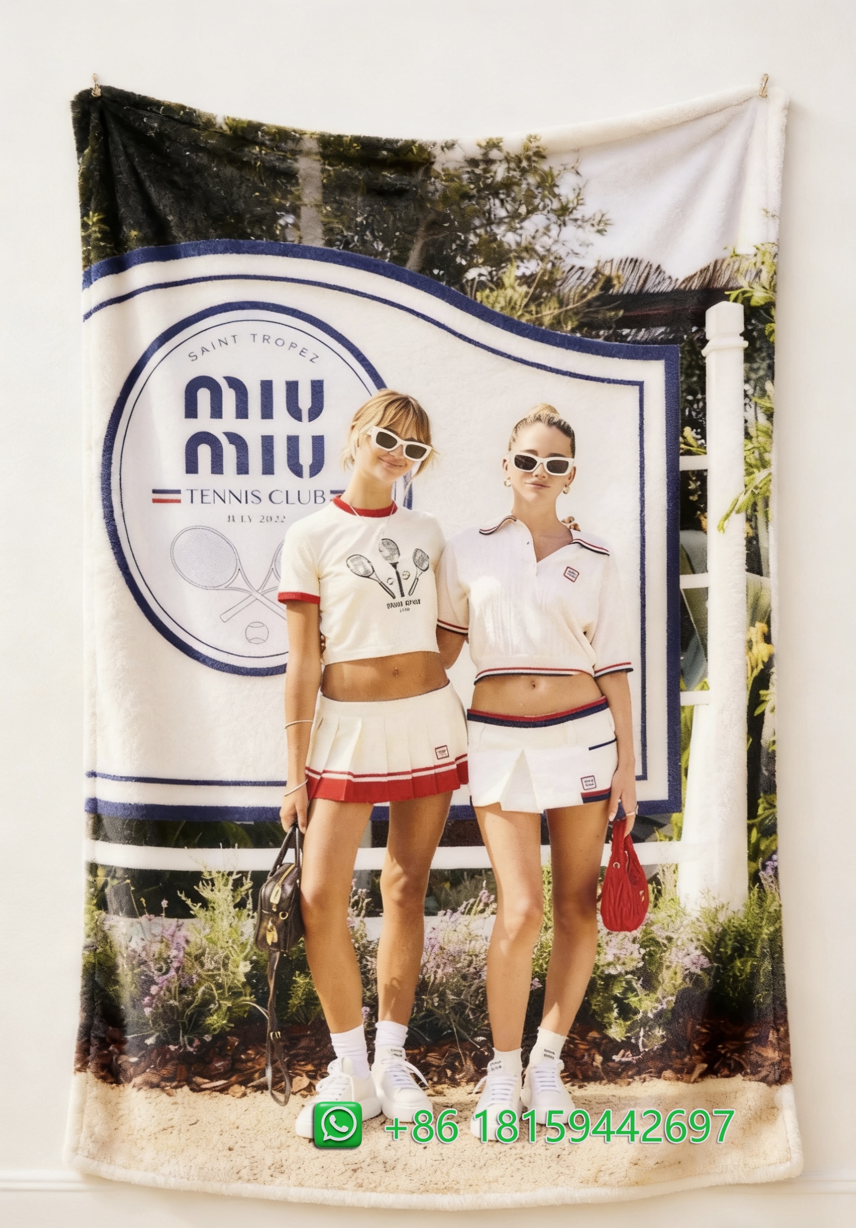 Miumiu Throw Blankets